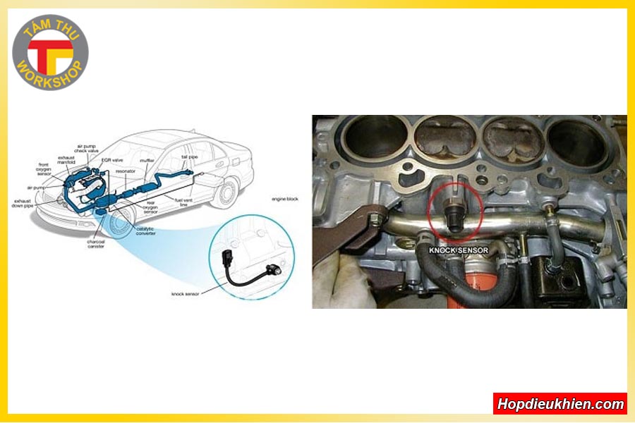 Cảm biến kích nổ knock sensor trên ô tô (4)